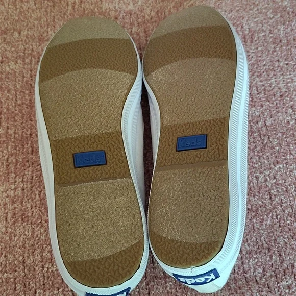 Keds Ladies Slip-On Canvas Loafers — White - Picture 4 of 5